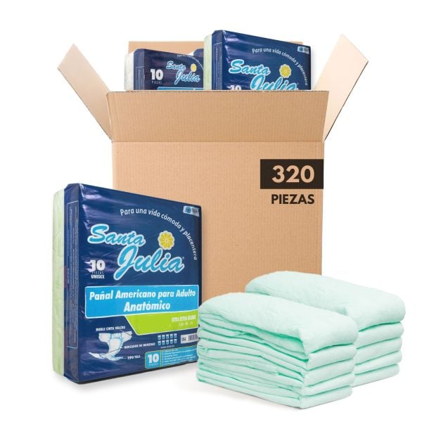 Pañales Desechables para Adulto, hombres y mujeres 320 Unid -  Disponible en todas las tallas