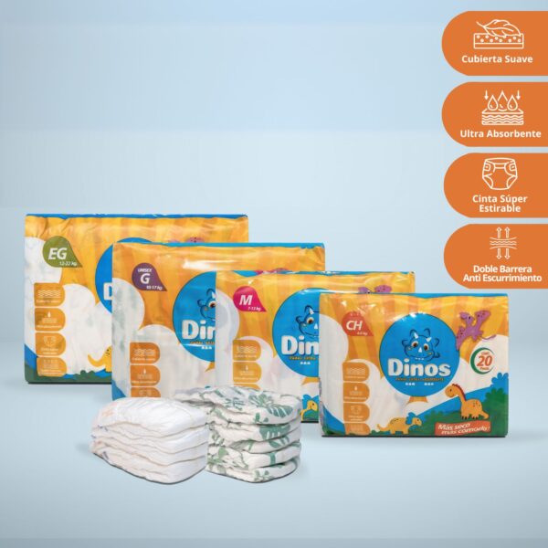 Pañal Americano Desechable para Bebe - 160 pzs - Disponible en todas las etapas